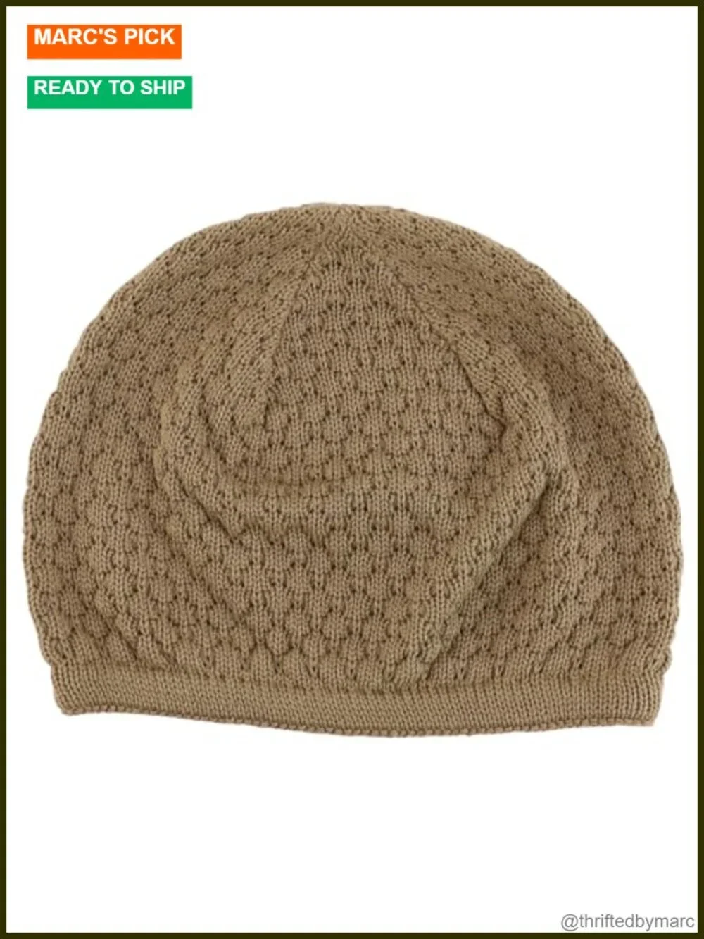100% Cotton Knit Skull Kufi Beanie Hat - Warm Soft Beanie